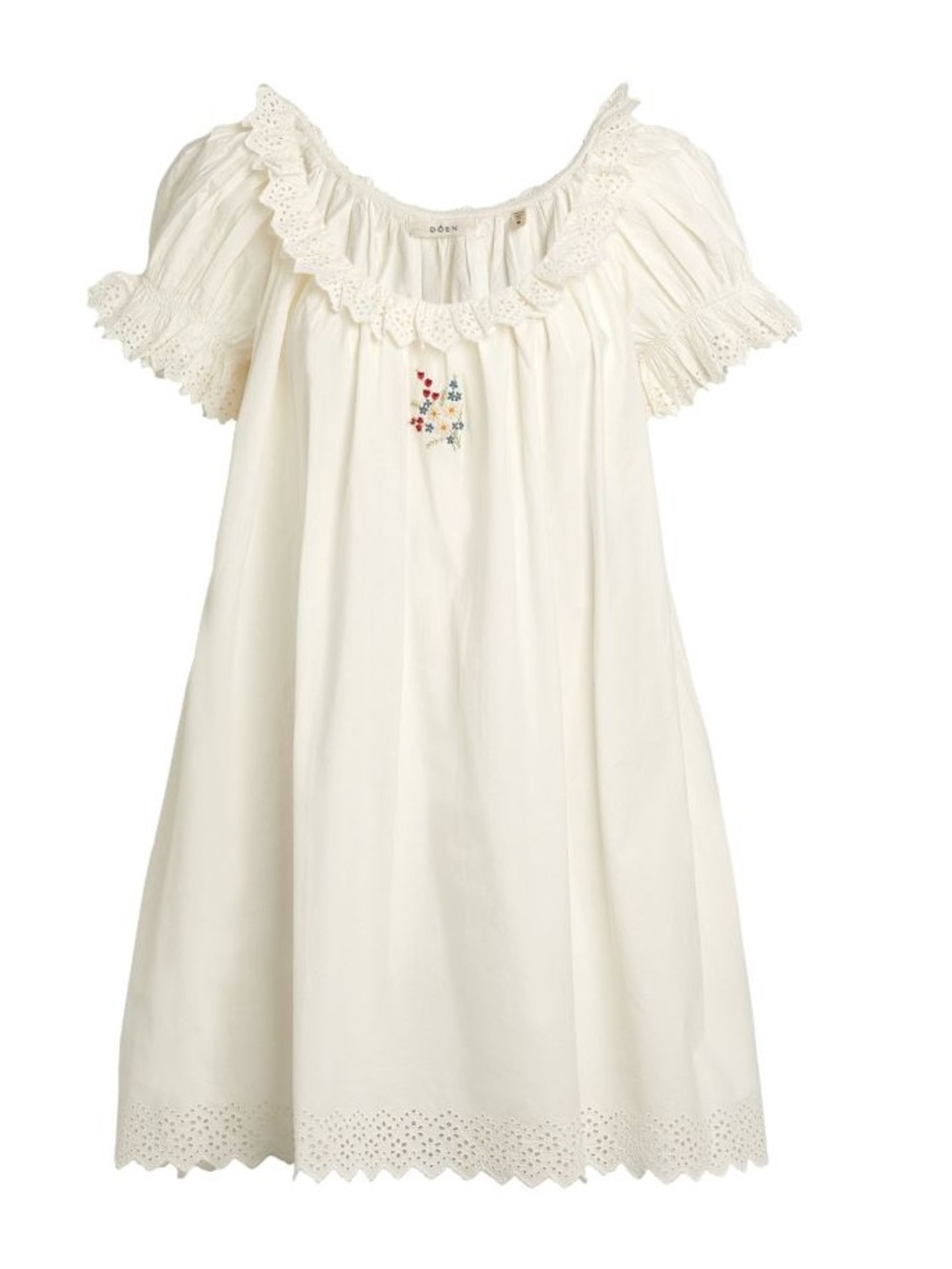 DOEN Musette Embroidered Nightgown Dress